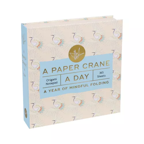 A Paper Crane a Day - A Year of Mindful Folding—Origami Notepad 365 Sheets (Craft Kit)
