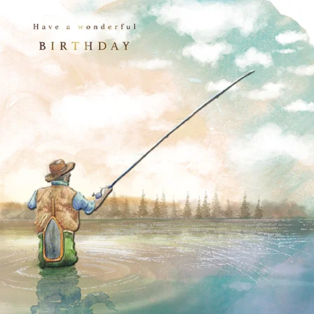 Fisherman, Greeting Card