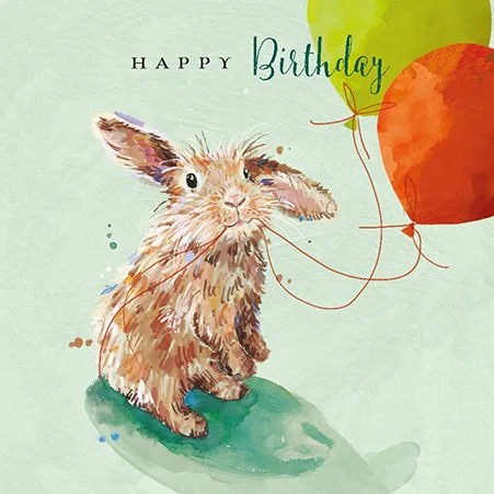 Birthday / Fluffy Friend, Greeting Card
