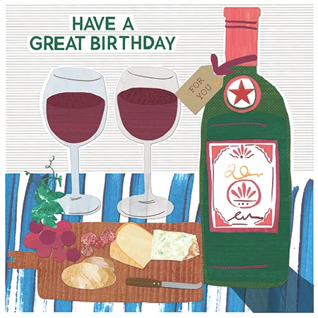 Bday Open / Pimpernel, Greeting Card