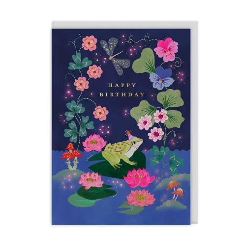 Lilipad Frog, Greeting Card (A6)