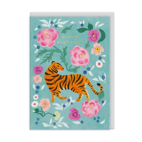 Tiger Bloom, Greeting Card (A6)