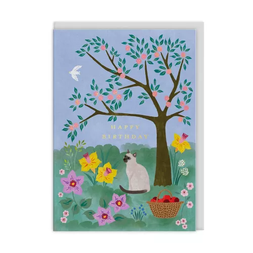 Garden Kitty, Greeting Card (A6)