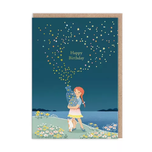 Star Bottle, Greeting Card (A6)