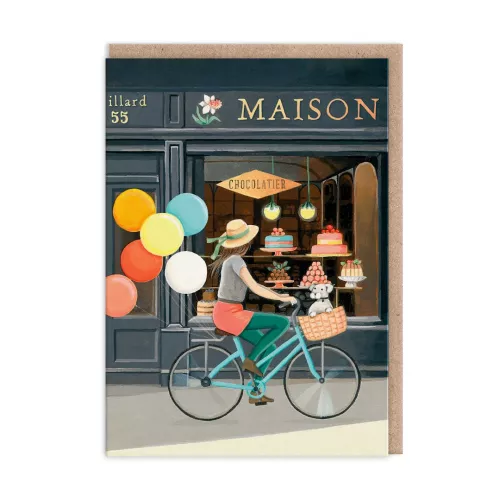 Girl on Bike, Greeting Card (A6)