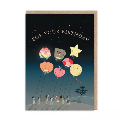 Lanterns, Greeting Card (A6)
