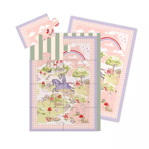 Unicorn World, Jigsaw Greeting Card (A6)