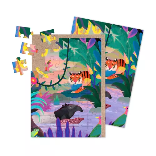 Sumatran Jungle, Jigsaw Greeting Card (A6)