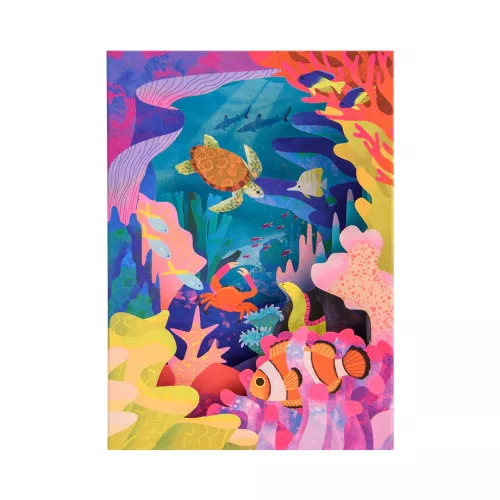 Great Barrier Reef - 3D Panoramic Greeting Card (12103), Greeting Card - Layers (3D)
