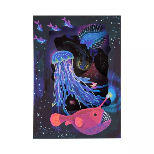 Deep Sea, Greeting Card - Layers (3D)