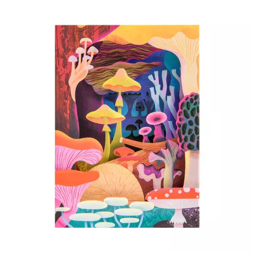 Fungi, Greeting Card - Layers (3D)