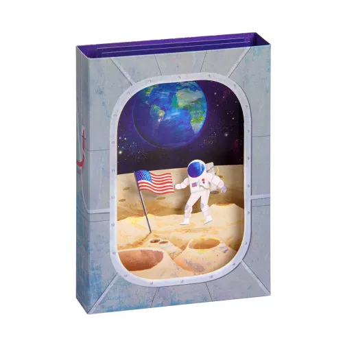 Moon Landing, Greeting Card - Layers (3D)