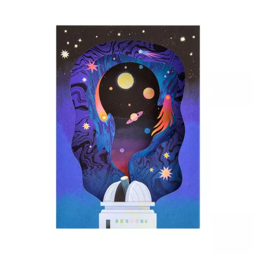 Solar System, Greeting Card - Layers (3D)