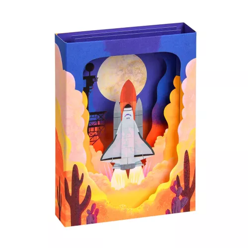 Space Shuttle, Greeting Card - Layers (3D)
