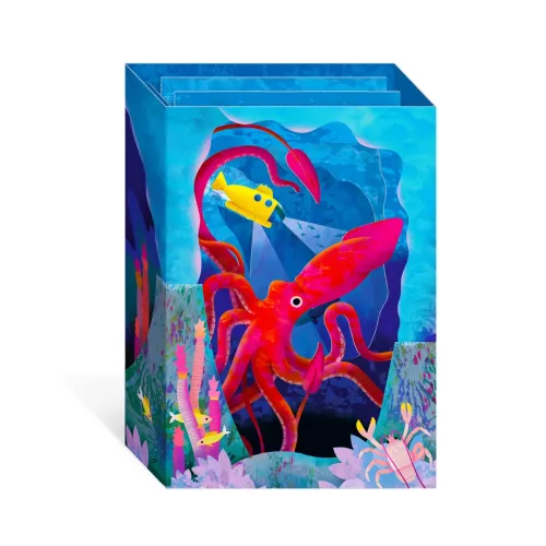 Submarine, Greeting Card - Layers (3D)