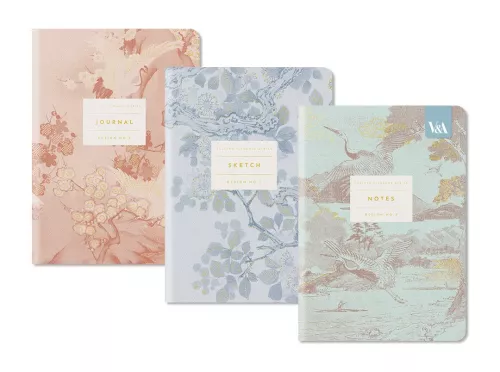 Eastern Elegance, 3x Stitched Notebook Set (B6)