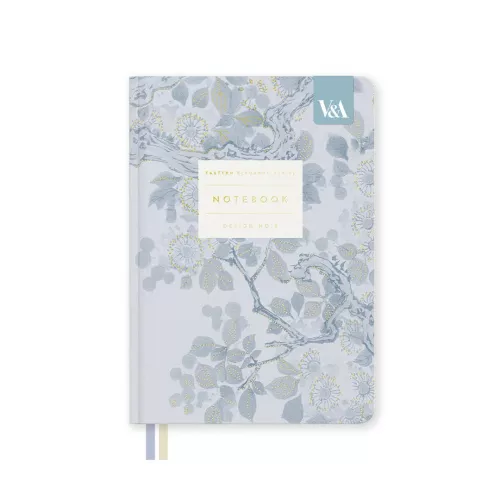 Eastern Elegance Blossom Tree, Fabric Hardback Notebook (B6)