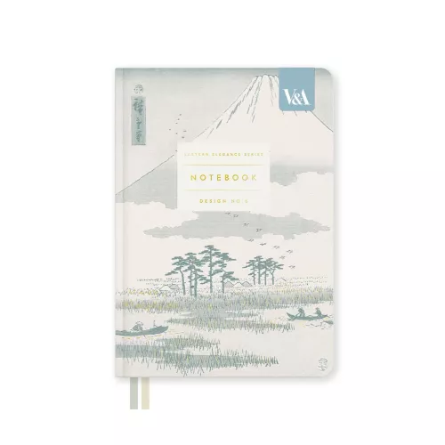 Eastern Elegance Mount Fuji, Fabric Hardback Notebook (B6)