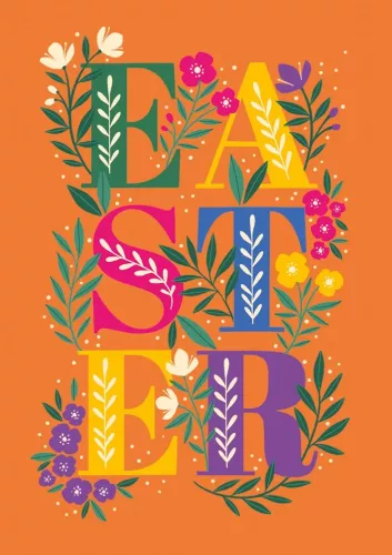 Easter Text, Greeting Card