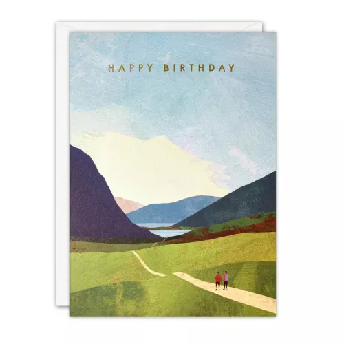 Hiking Birthday Card
