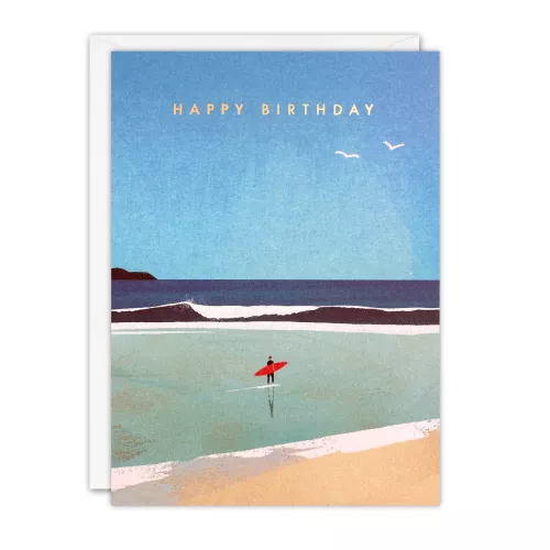 Morning Surf Birthday Card