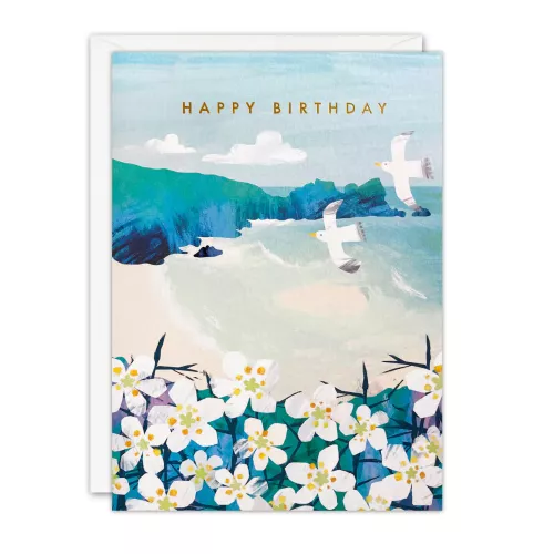 Blackthorn Blossom Birthday Card