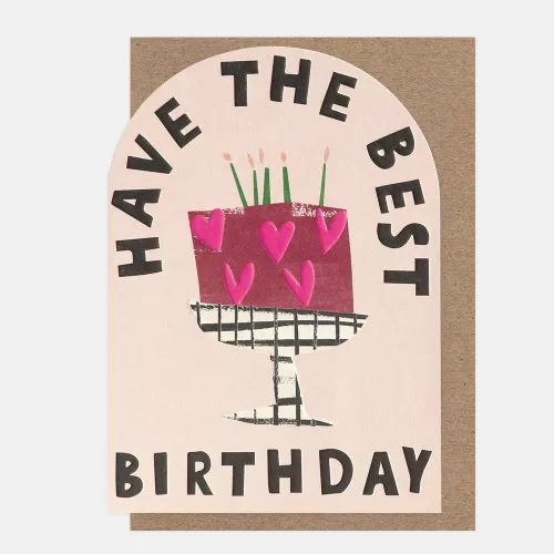 Have The Best Birthday Cake With Hearts, Greeting Card