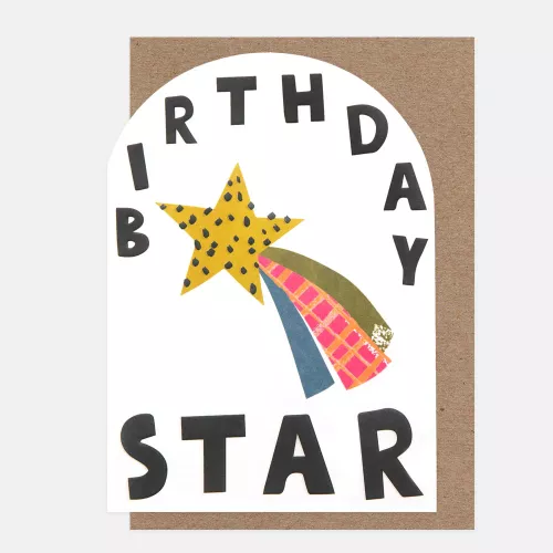Birthday Star Multi-Print Shooting Star, Greeting Card