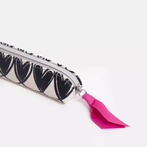 Mono Linked Heart Pencil Case