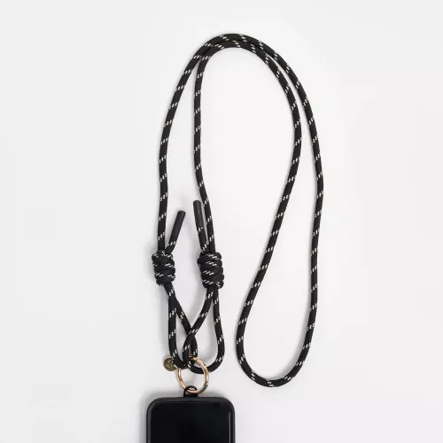 Black Cord Long Phone Strap