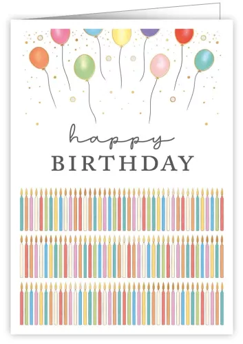 Happy Birthday Candles, Greeting Card