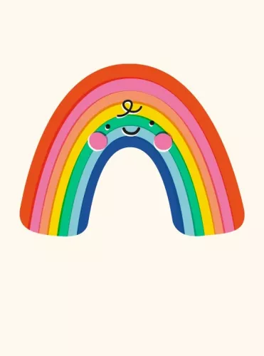 Happy Things Rainbow, Greeting Card