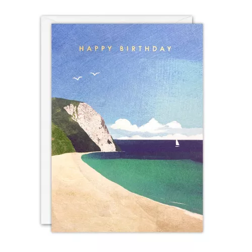 Sandy Beach Birthday Offshore Card