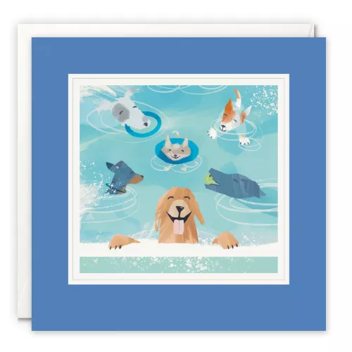 Dog Day at the Lido Paintworks Card