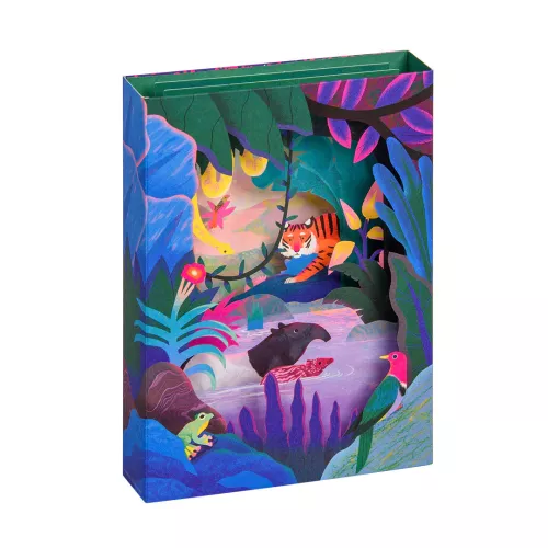 Sumatran Jungle Pop Up Greeting Card - Layers (3D)