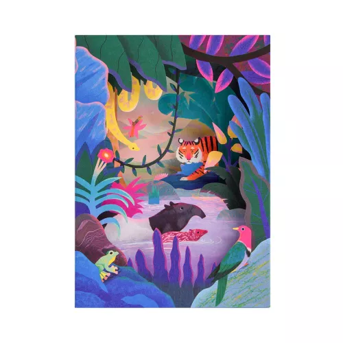 Sumatran Jungle Pop Up Greeting Card - Layers (3D)