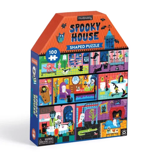 Spooky House 100 Pc House-Shaped Puzzle