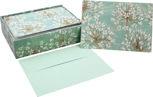 Allium Blossoms Note Cards