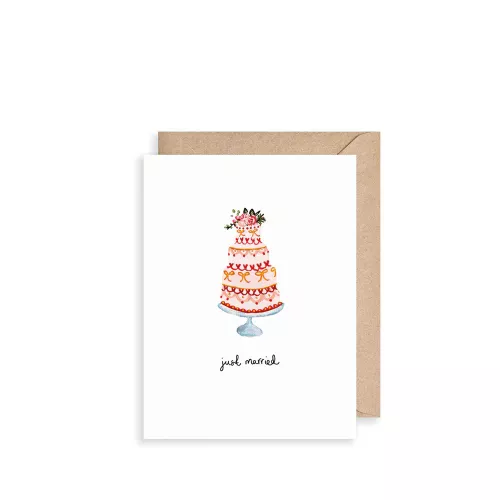 Just Married Cake, Mini Card