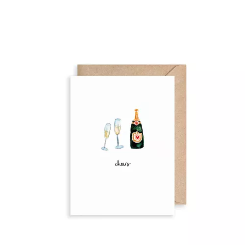 Champagne Cheers, Mini Card