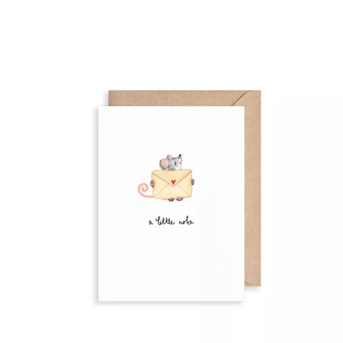Mouse A Little Note, Mini Card