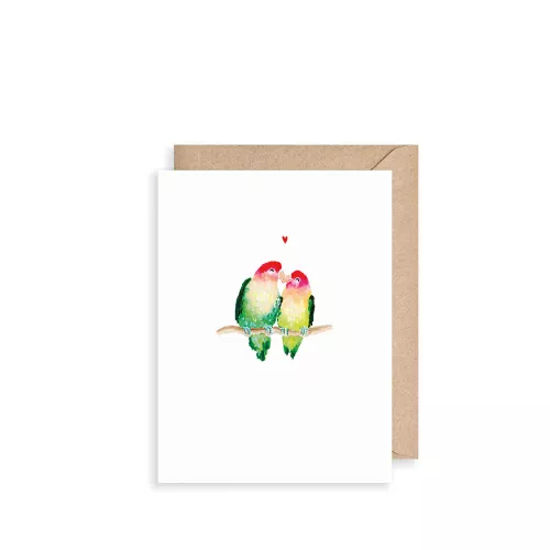 Lovebirds, Mini Card