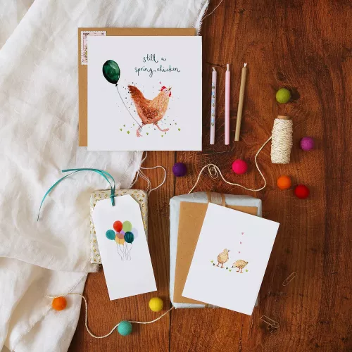 Two Chicks, Mini Card