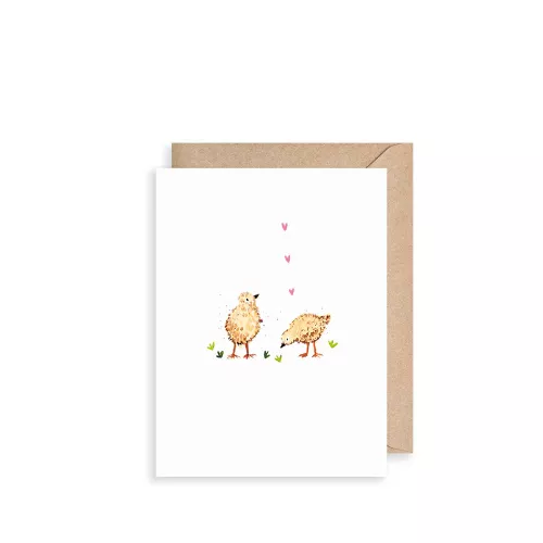 Two Chicks, Mini Card