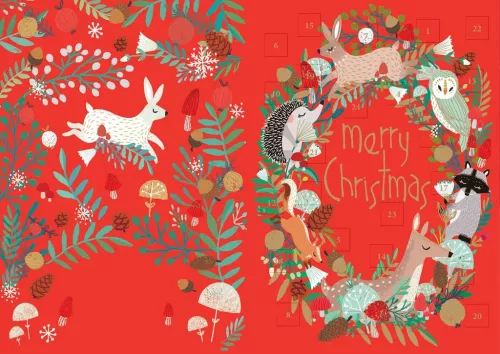 Snowy Sanctuary Advent Calendar Card