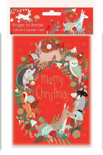 Snowy Sanctuary Advent Calendar Card