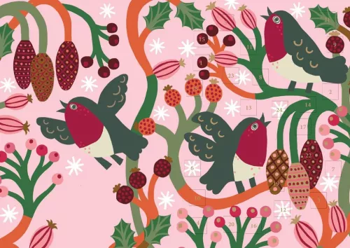 Christmas Chorus Advent Calendar Card