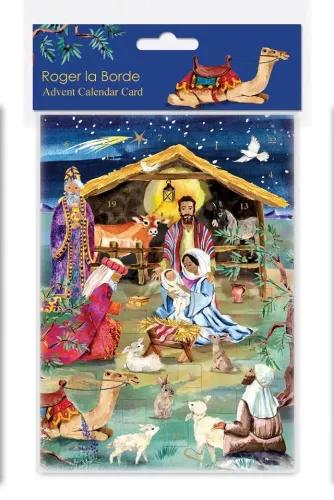 The Christmas Story Advent Calendar Card