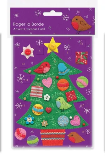 Fuzzy Friends Advent Calendar Card
