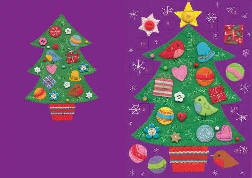 Fuzzy Friends Advent Calendar Card